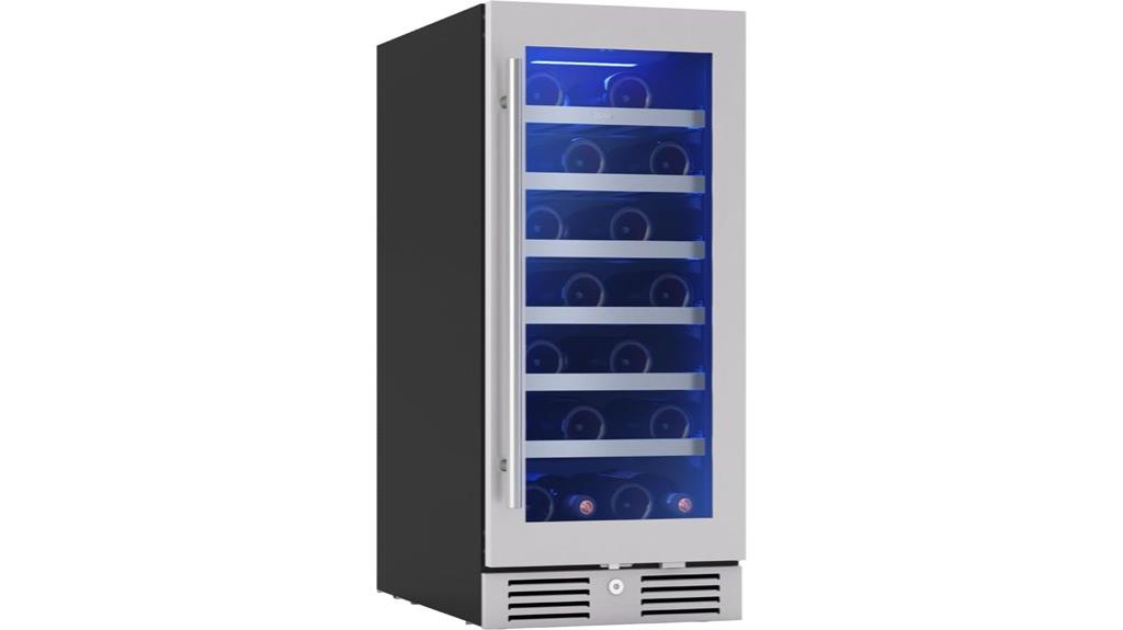 15 inch wine fridge capacity