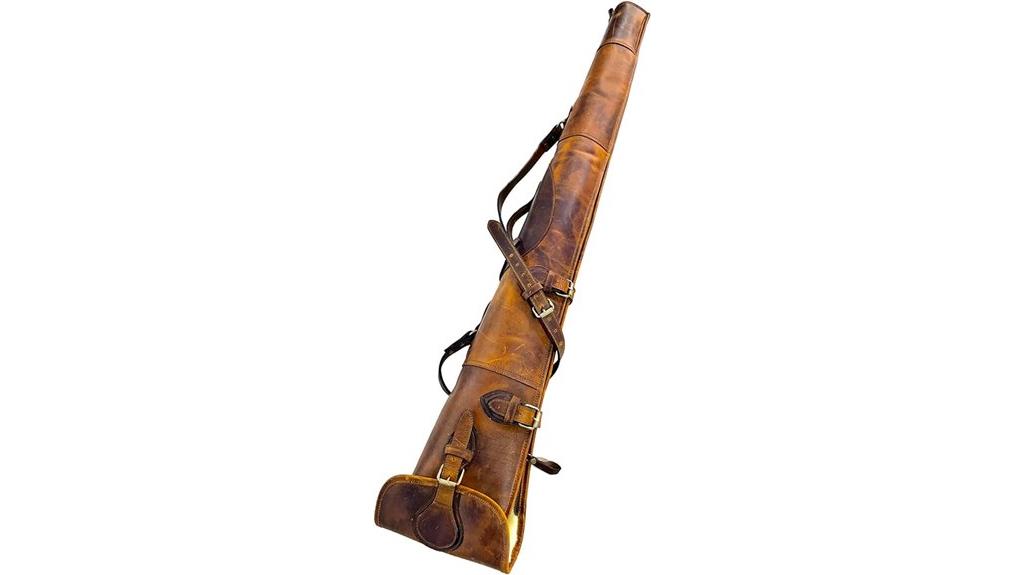 adjustable leather rifle case