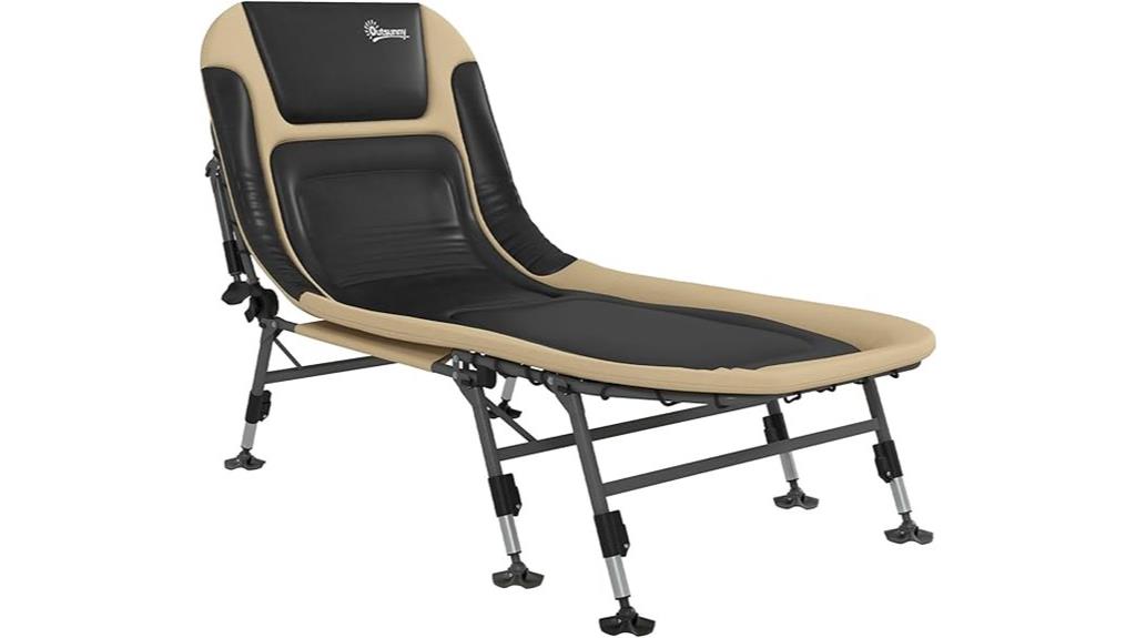 adjustable reclining camping cot