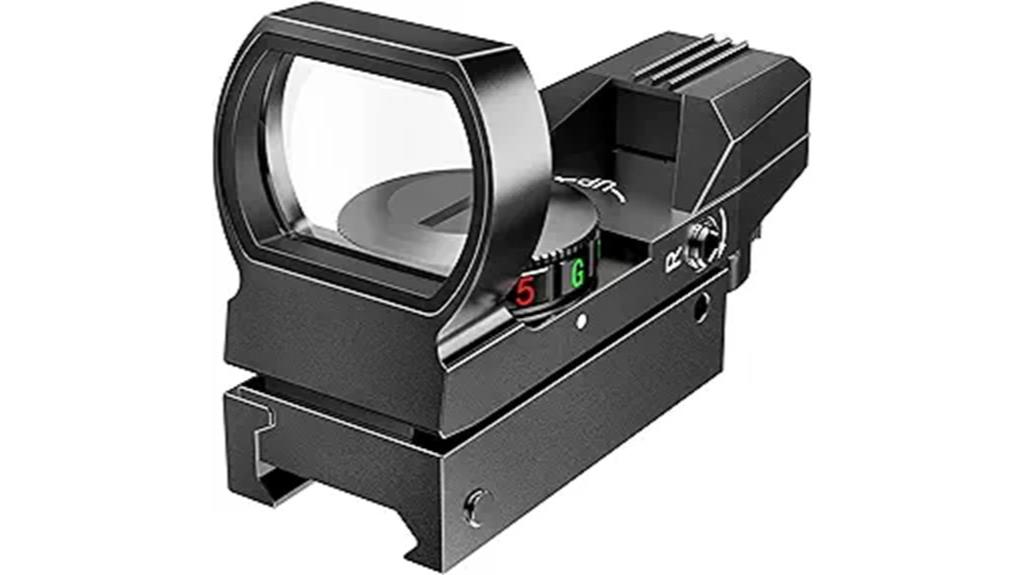 adjustable reticle reflex sight