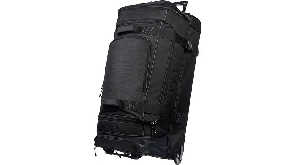 amazon basics ripstop duffel black