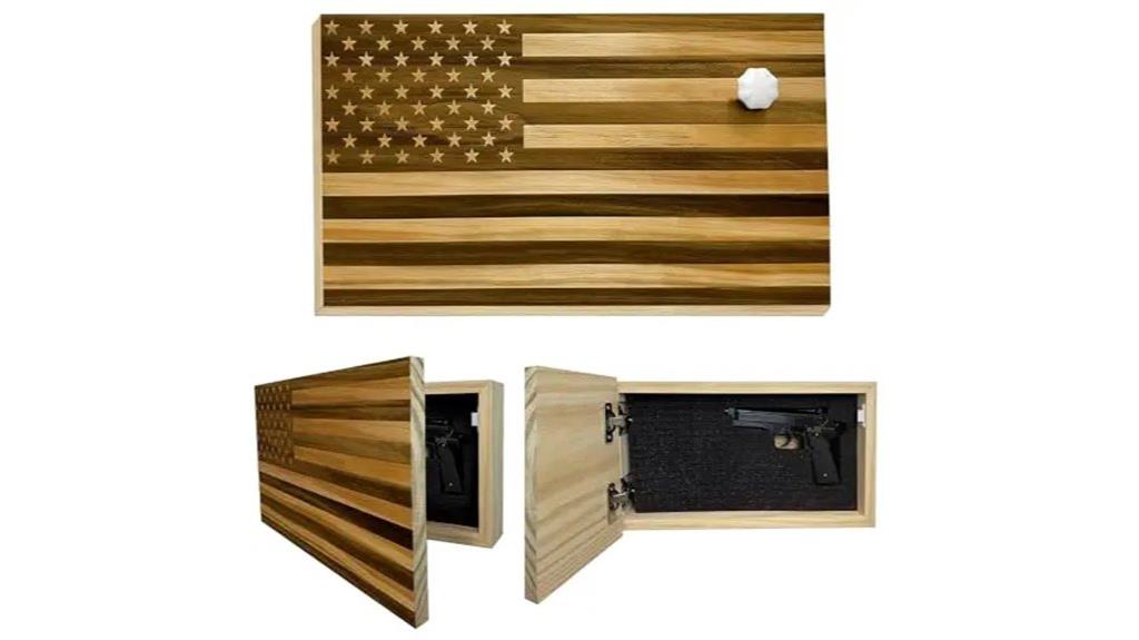 american flag wall safe