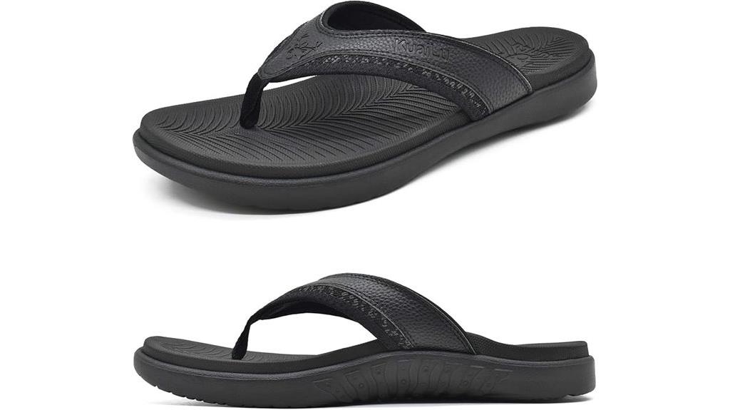 arch support flip flops