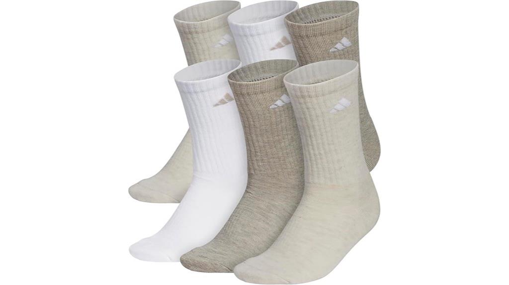 athletic cushioned crew socks
