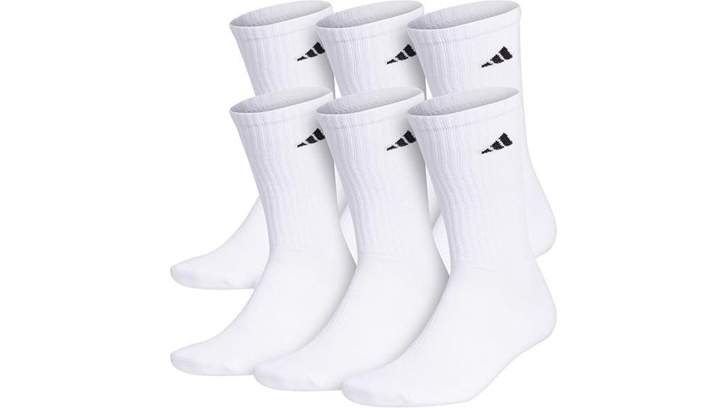 athletic cushioned crew socks