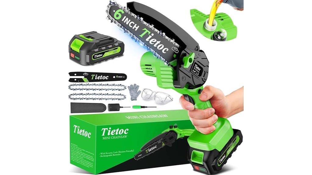 battery powered mini chainsaw