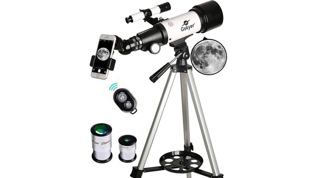 beginner astronomical refracting telescope