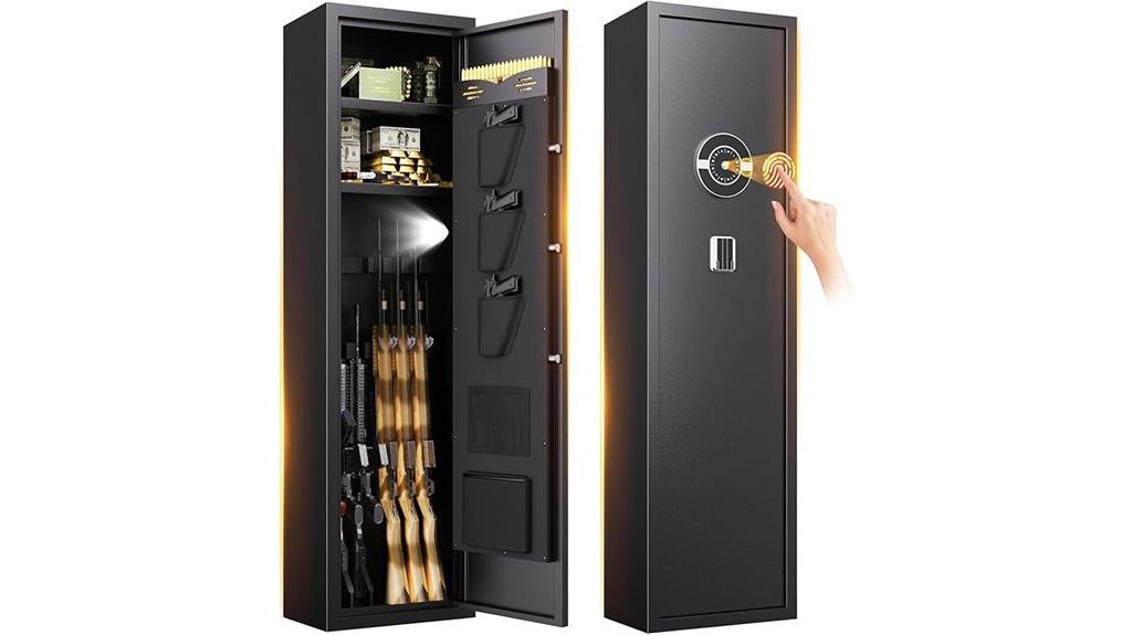 biometric fireproof gun safe