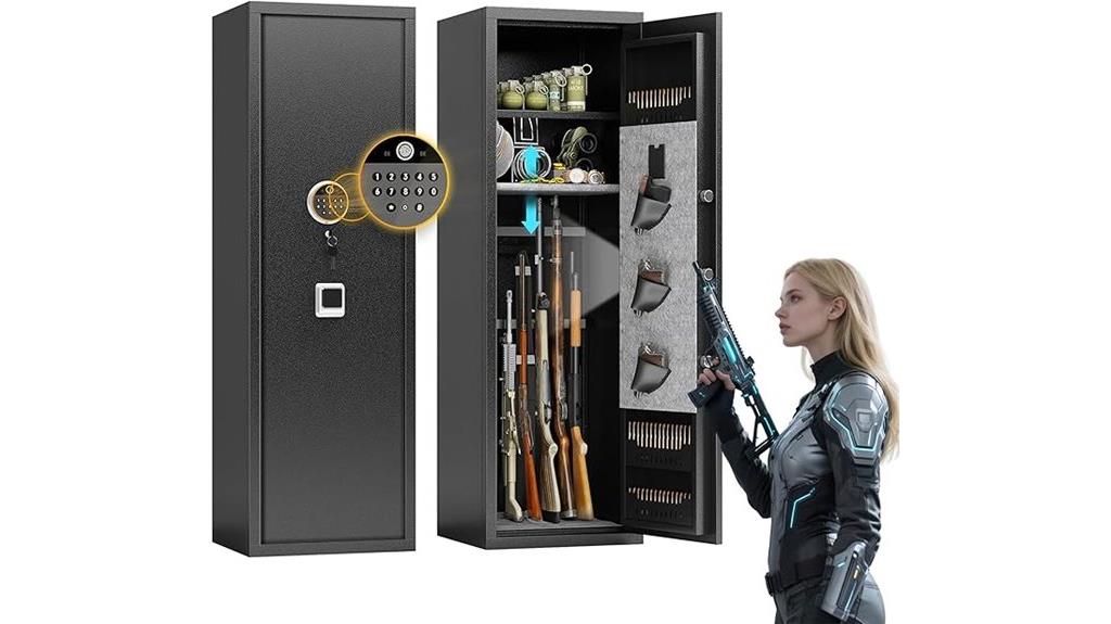 biometric gun safe storage