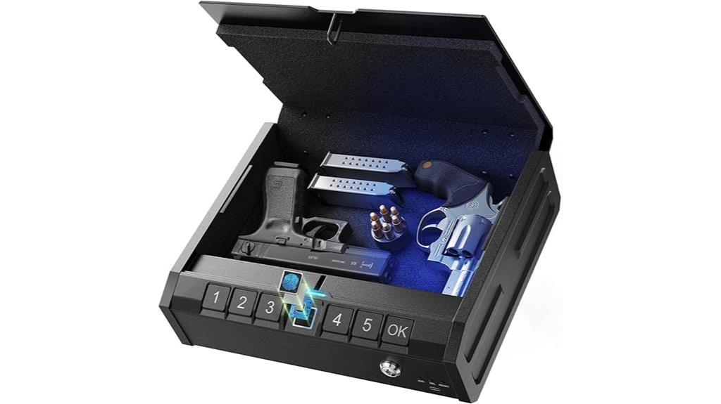 biometric handgun storage safe