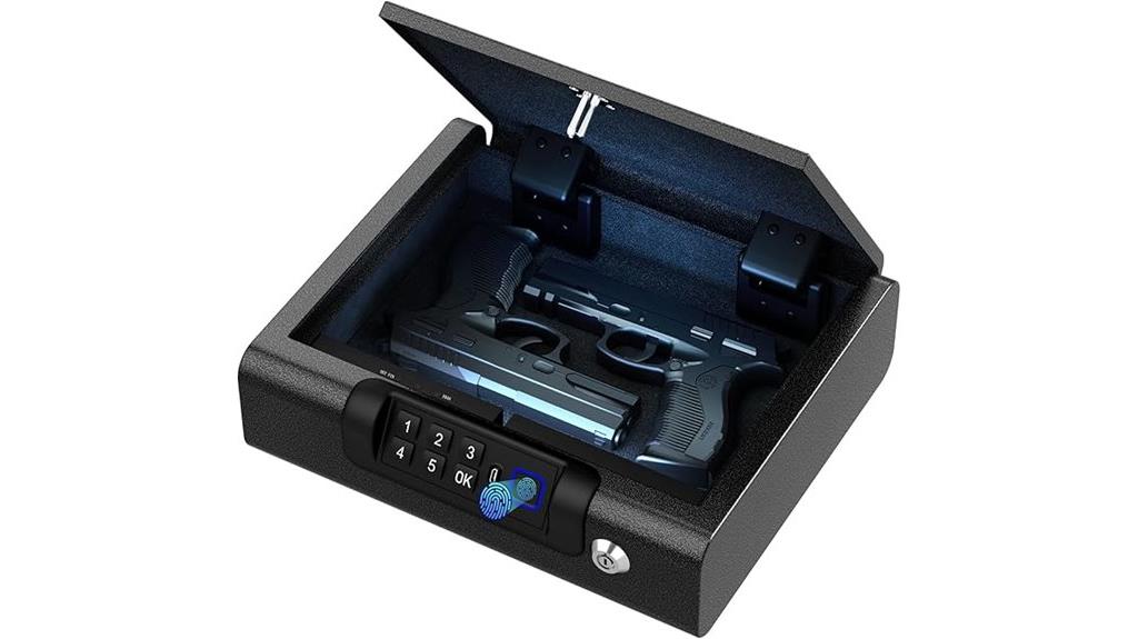 biometric pistol safe unlock