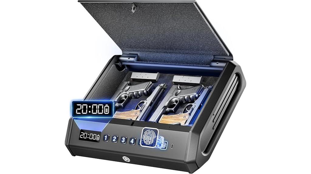 biometric pistol storage safe