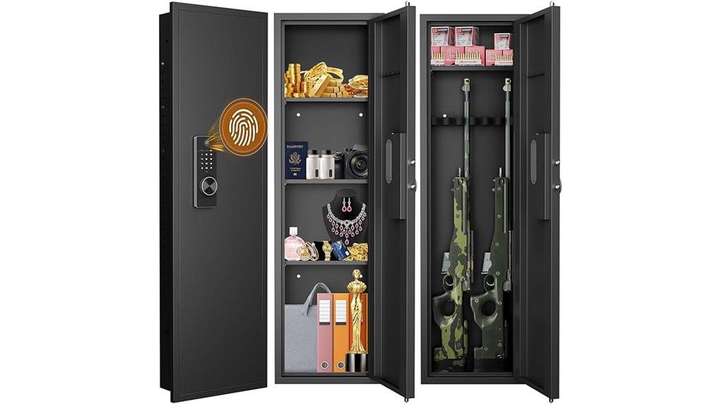 biometric wall safe system