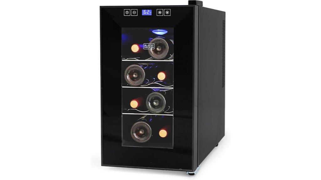 black decker wine fridge 8 bottle