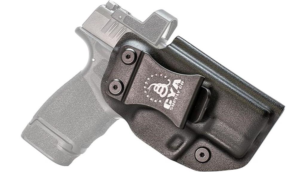 black iwb holster for optics