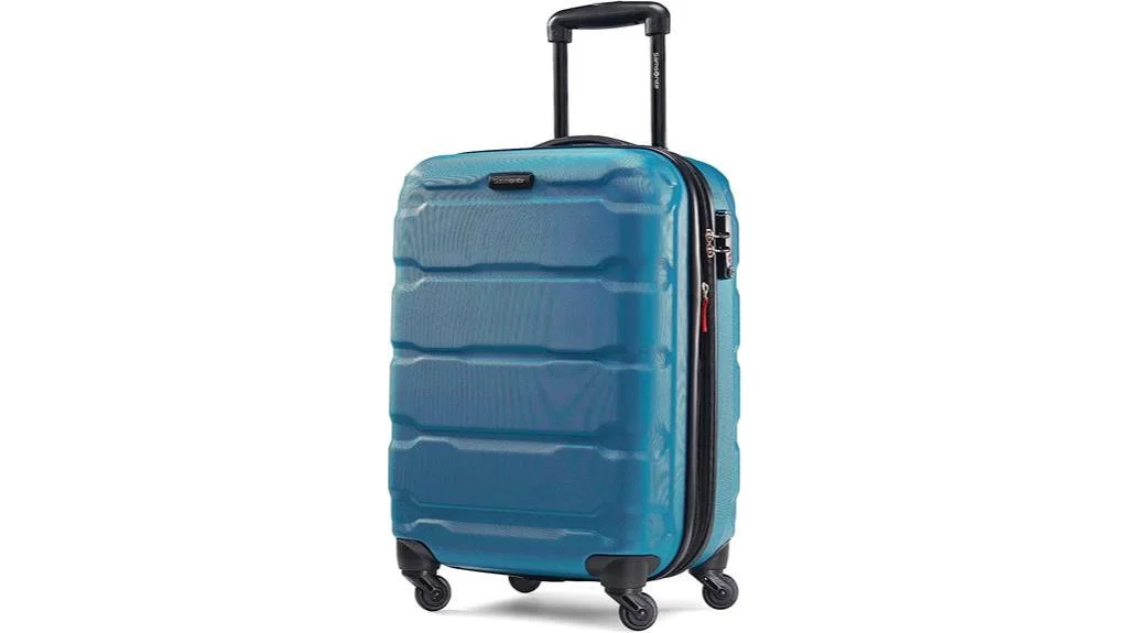 caribbean blue samsonite spinner luggage