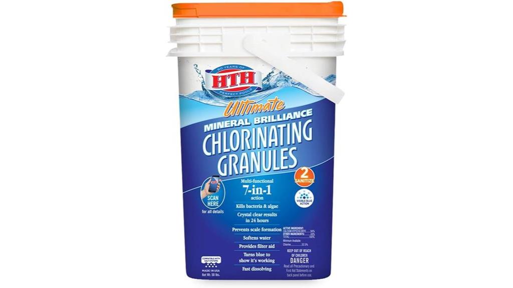 chlorinating granules for pools