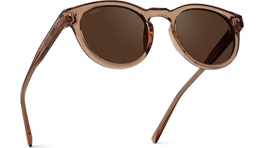 classic round polarized sunglasses