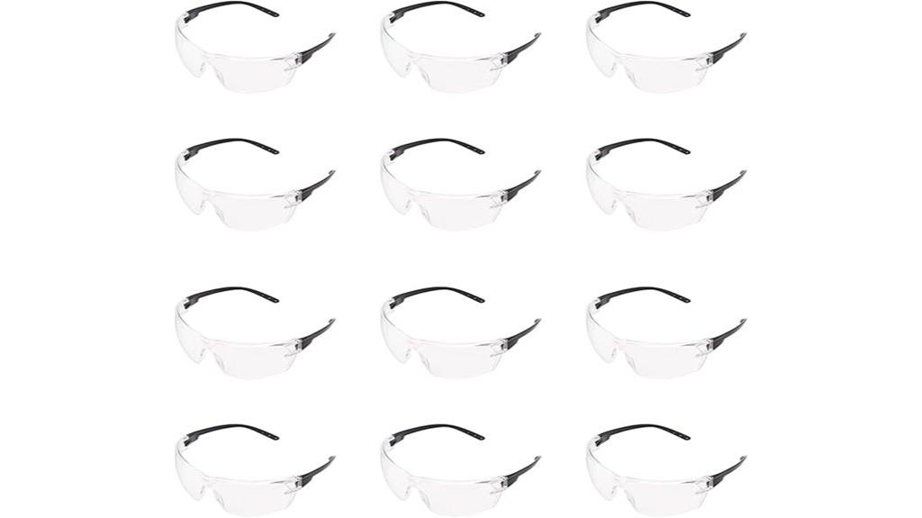 clear anti fog safety glasses