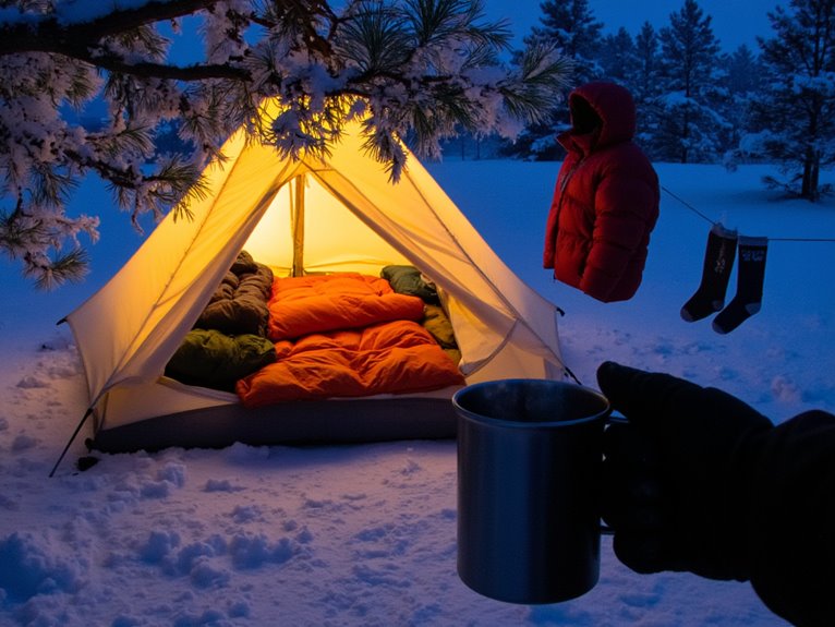 Tips for Staying Warm During Cold-Weather Camping