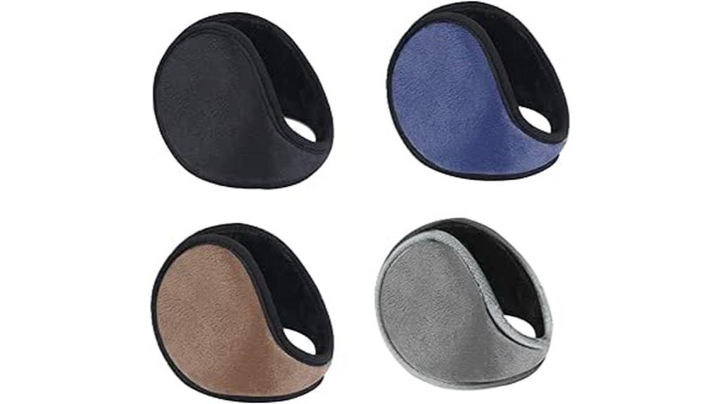 colorful plush winter earmuffs