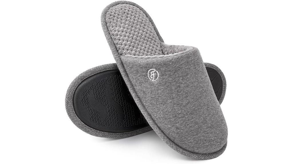 comfortable cotton memory slippers