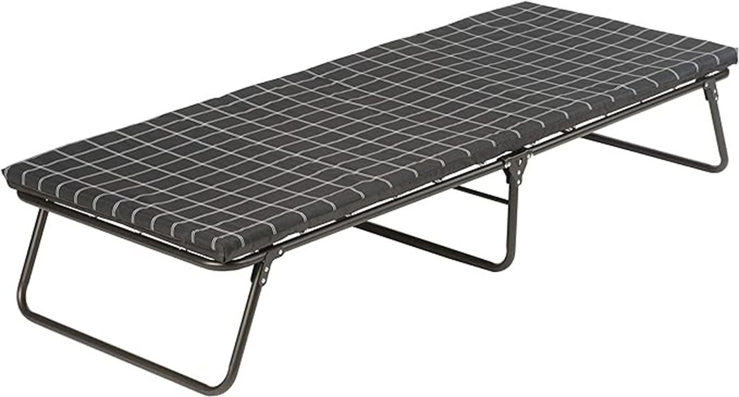 comfortable glamping cot included