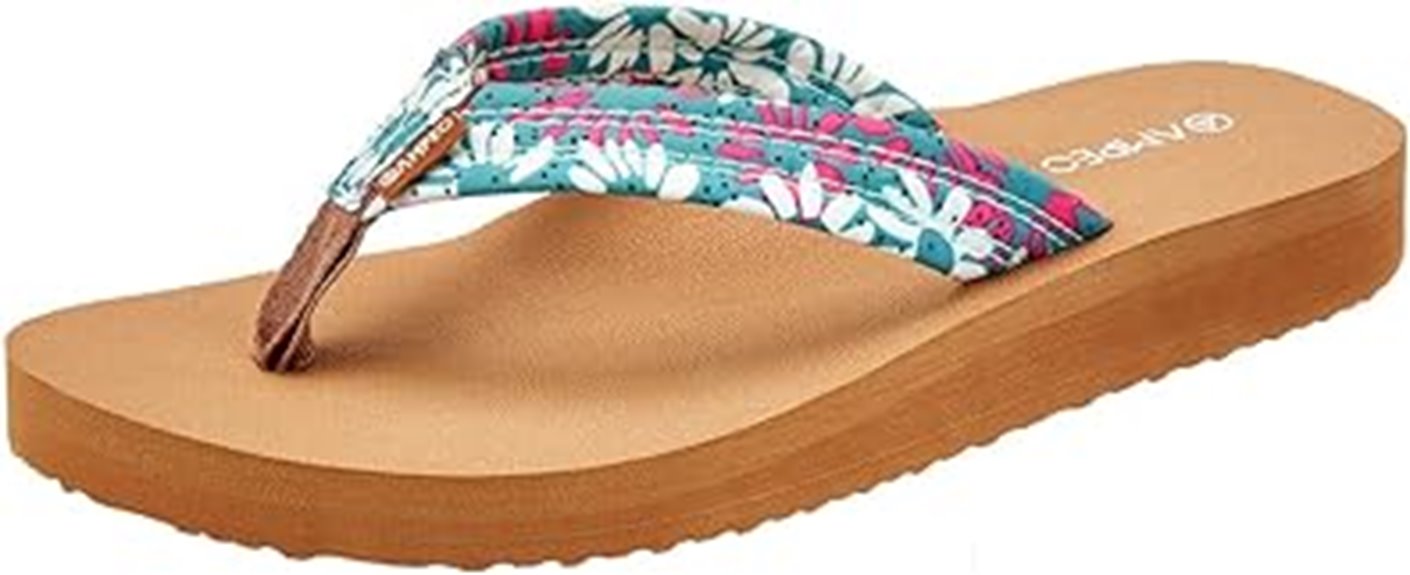 comfortable summer flip flops