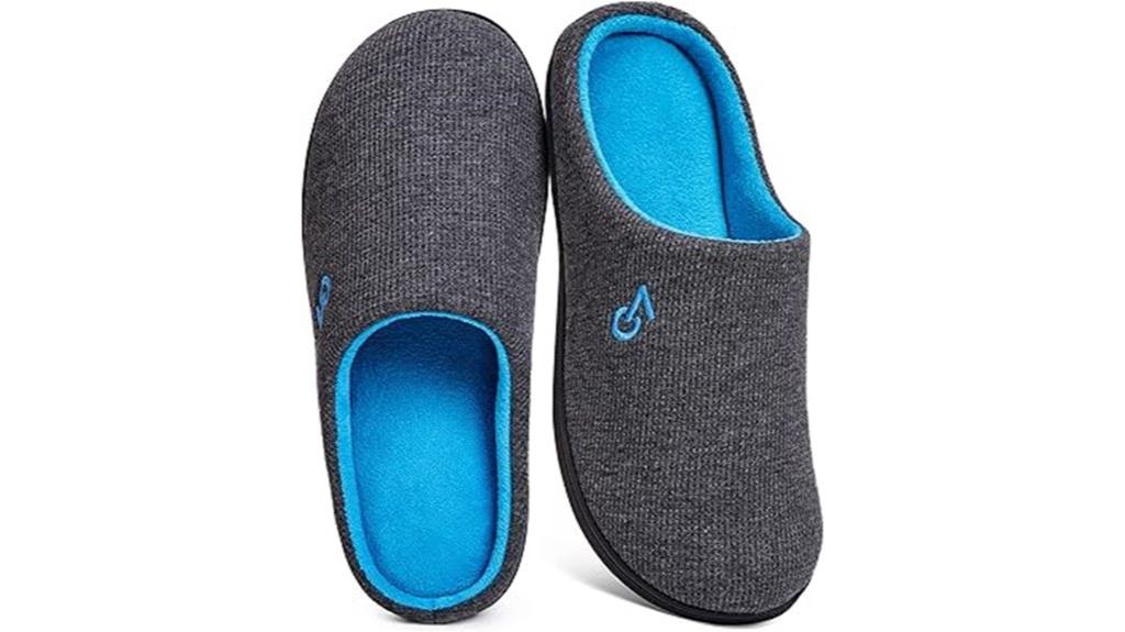 comfortable two tone slippers