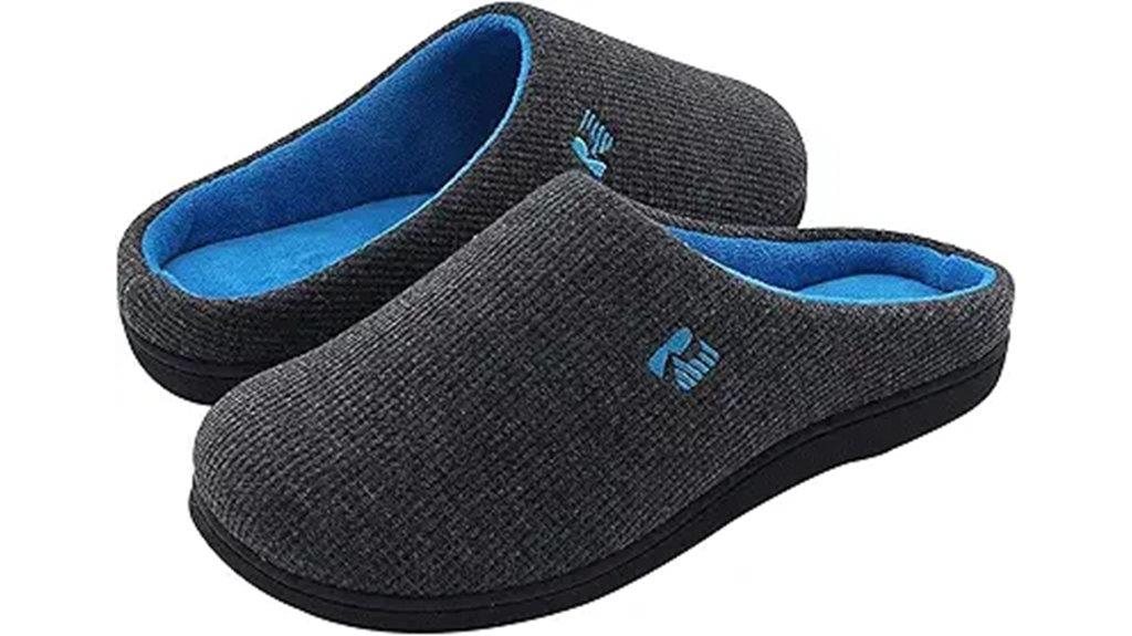 comfortable two tone slippers