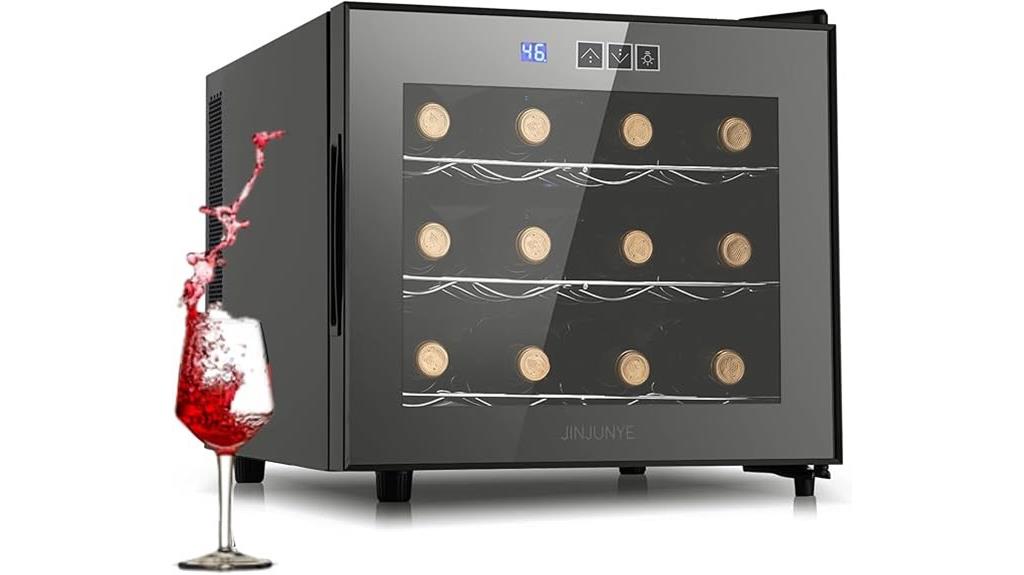 compact 12 bottle wine cooler