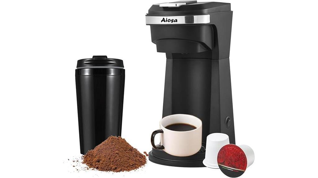 compact and convenient coffee maker