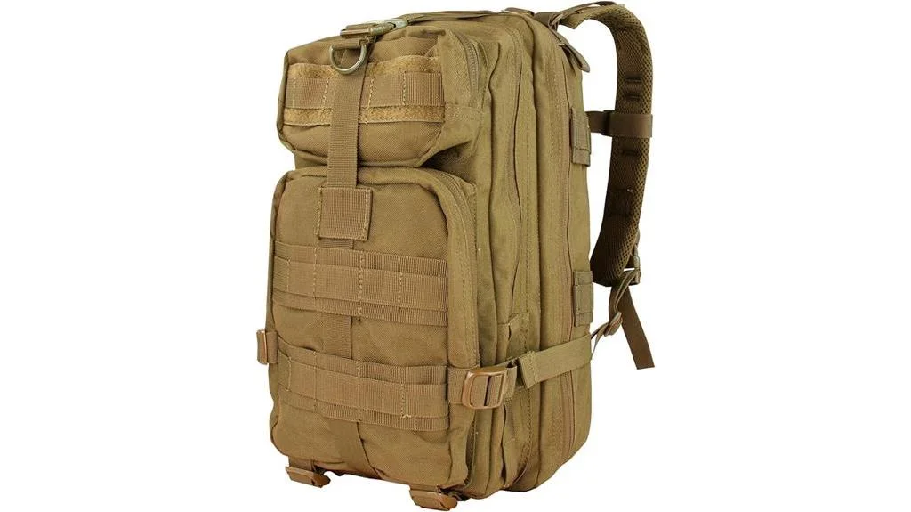 compact assault pack coyote brown