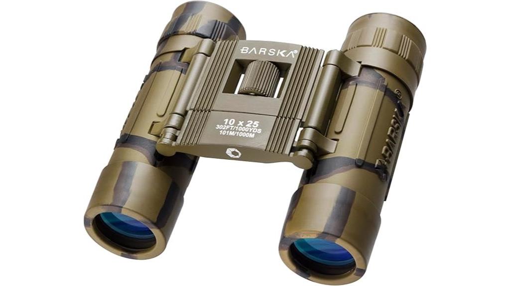 compact camouflage binoculars 10x25