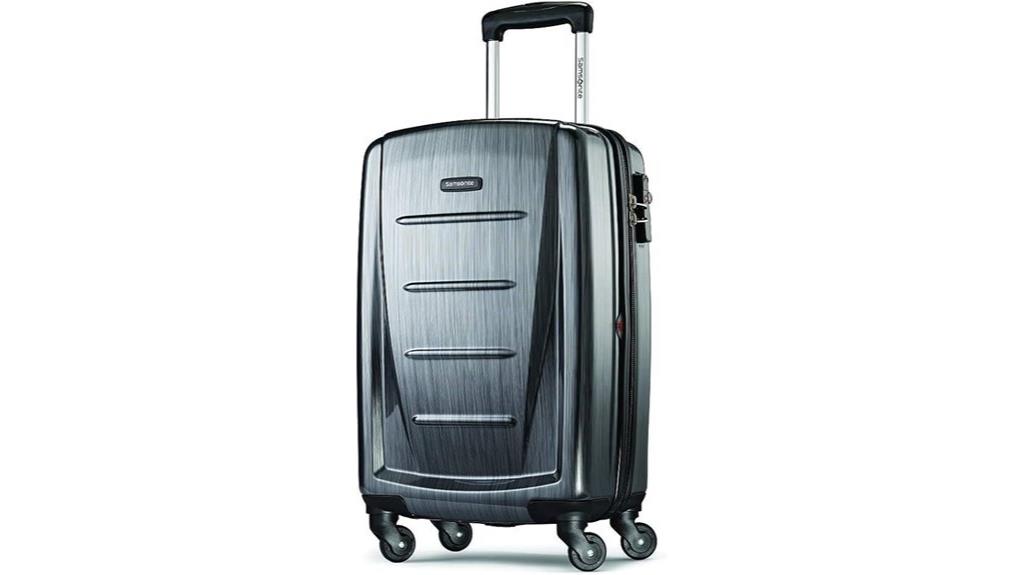 compact hardside luggage spinner