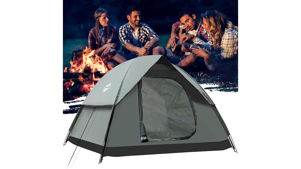 compact tent with rainfly