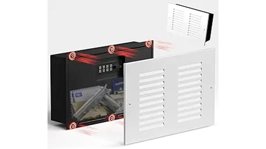 concealed electronic wall safe