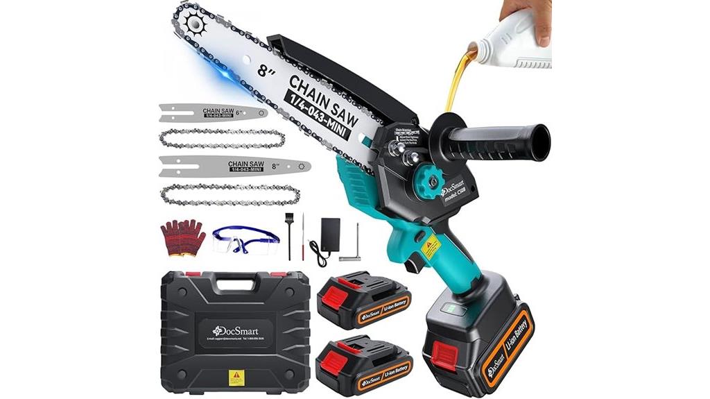 cordless mini chainsaw set