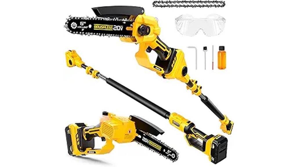 cordless pole saw chainsaw