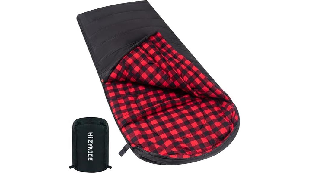 cotton flannel sleeping bag