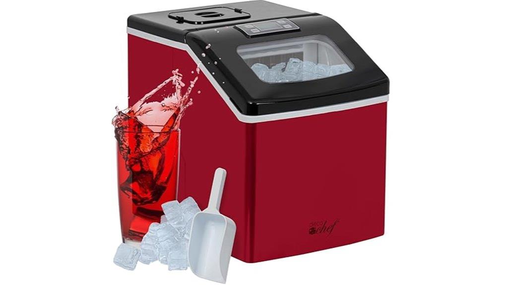 countertop ice maker with indicator