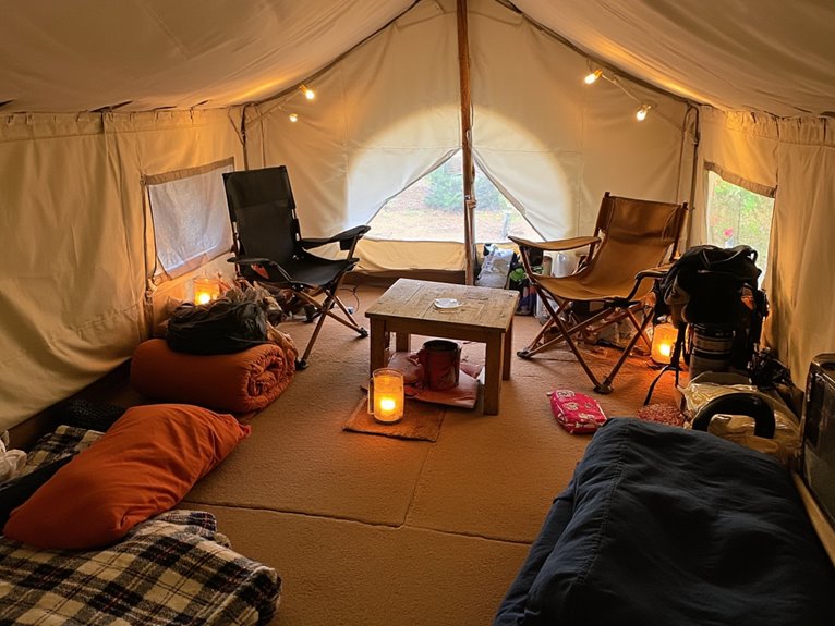 Tent Living Area: Creating a Comfortable “Camp Living Room” Layout