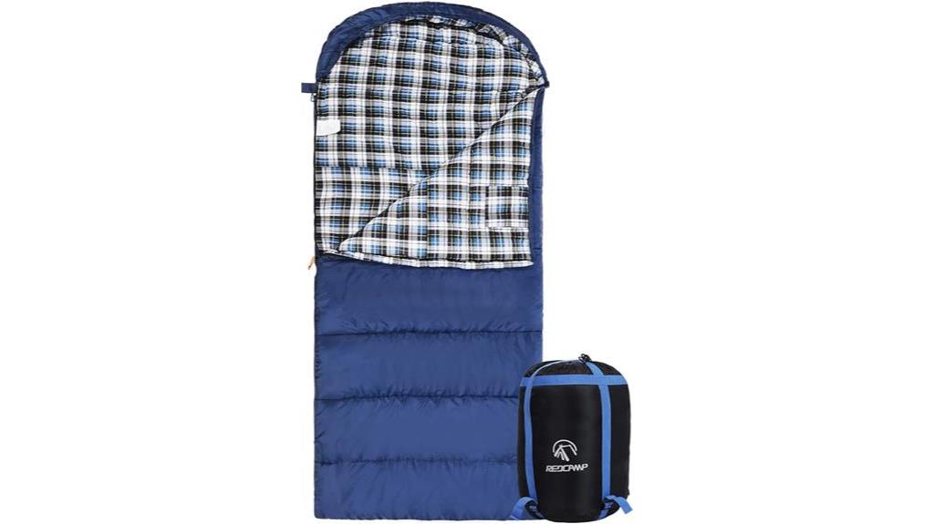 cozy flannel sleeping bag