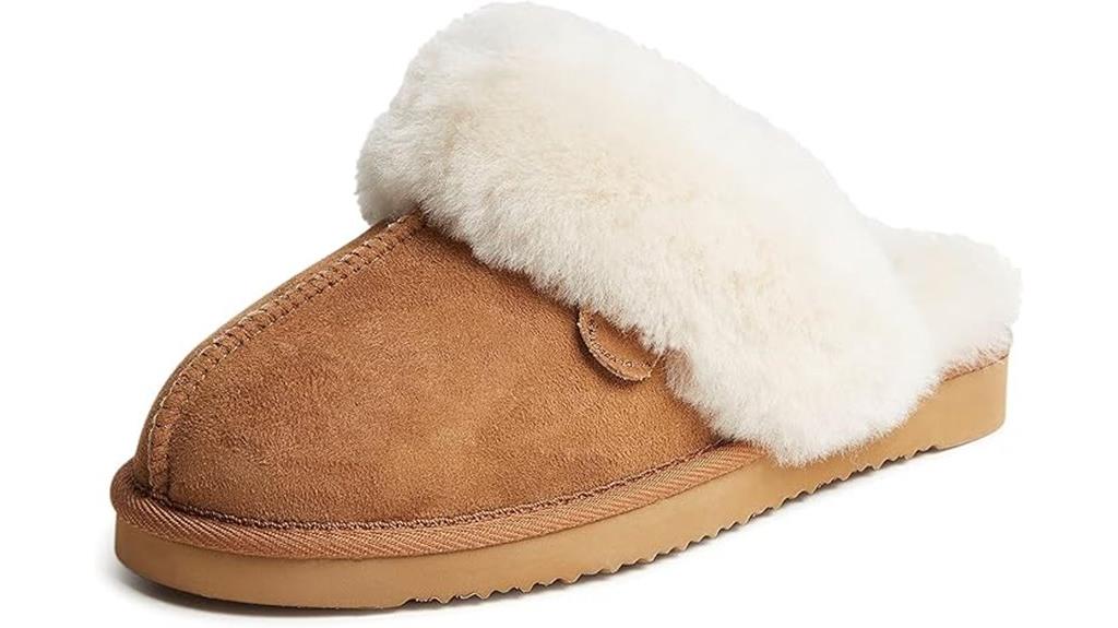 cozy shearling fur slippers