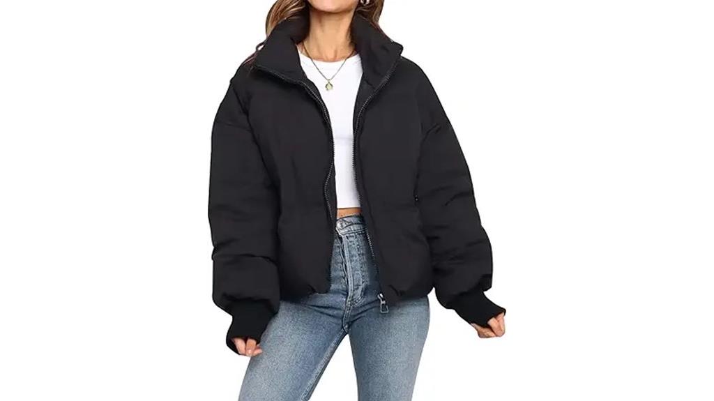 cropped warm winter jacket