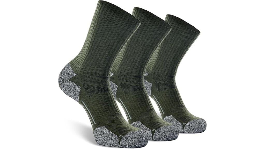 cushioned moisture wicking hiking socks