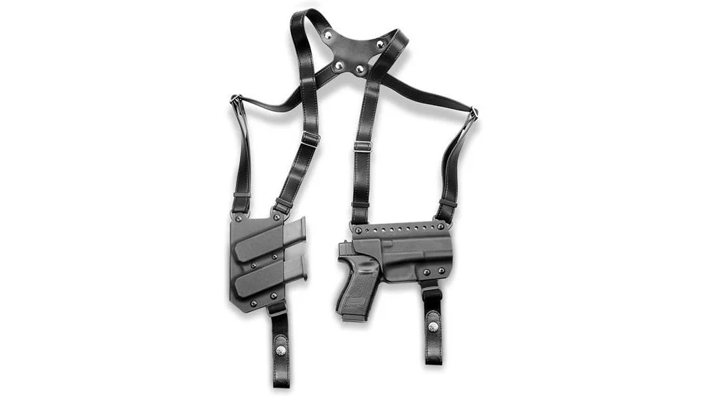 customizable handmade leather glock holster with adjustable retention
