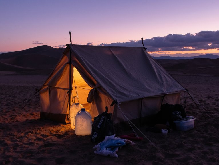 Desert Camping: Water Management, Night Temperature Swings, and Shelter