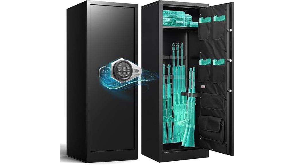 digital lock rifle cabinet