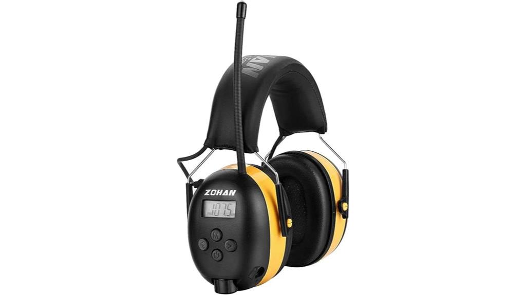 digital noise canceling headphone radio